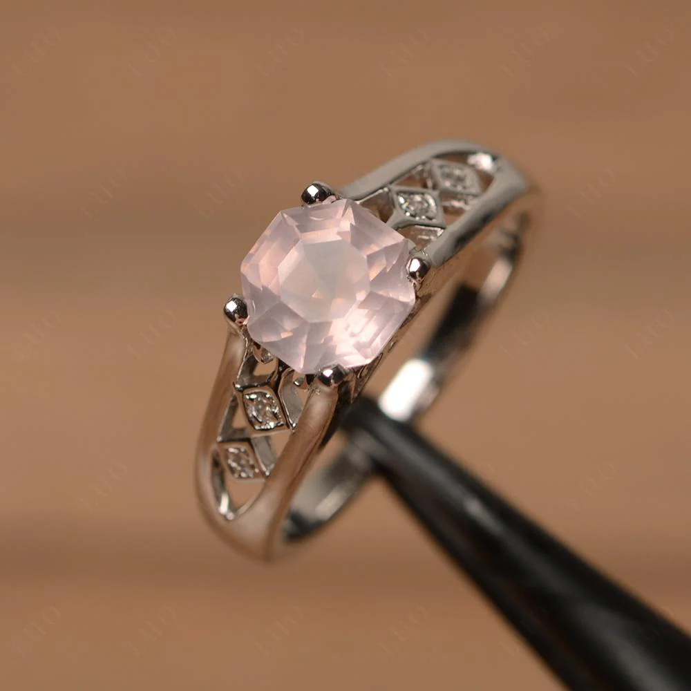 Vintage Rose Quartz Ring - Image 10