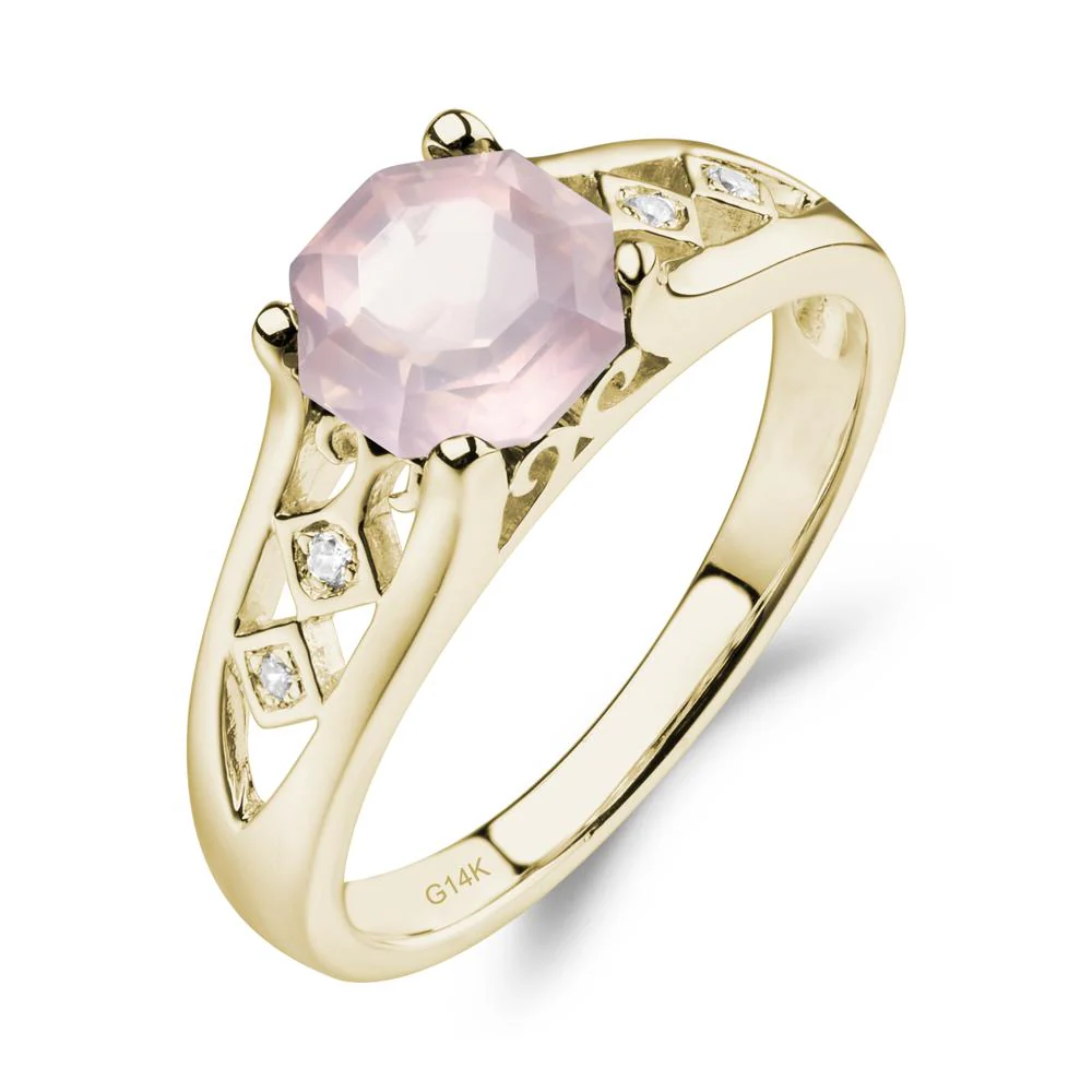 Vintage Rose Quartz Ring - Image 5