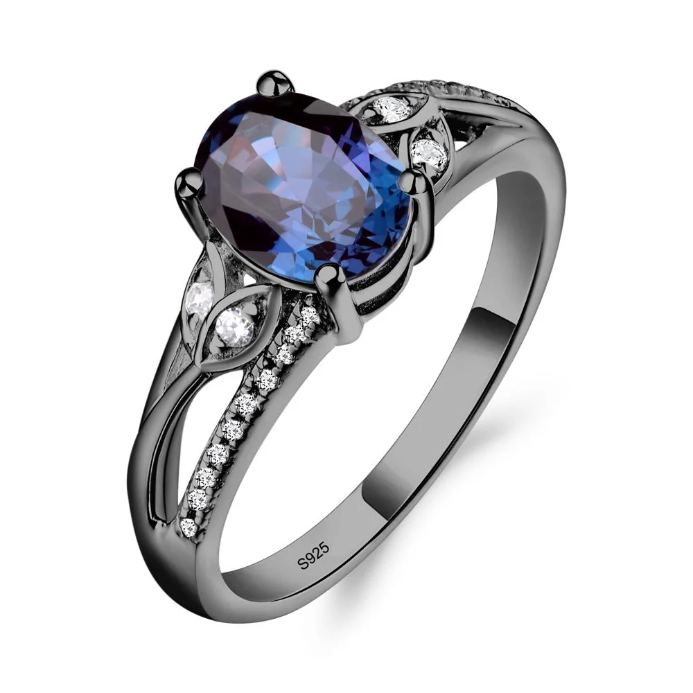 Oval Cut Alexandrite Ring - Image 2