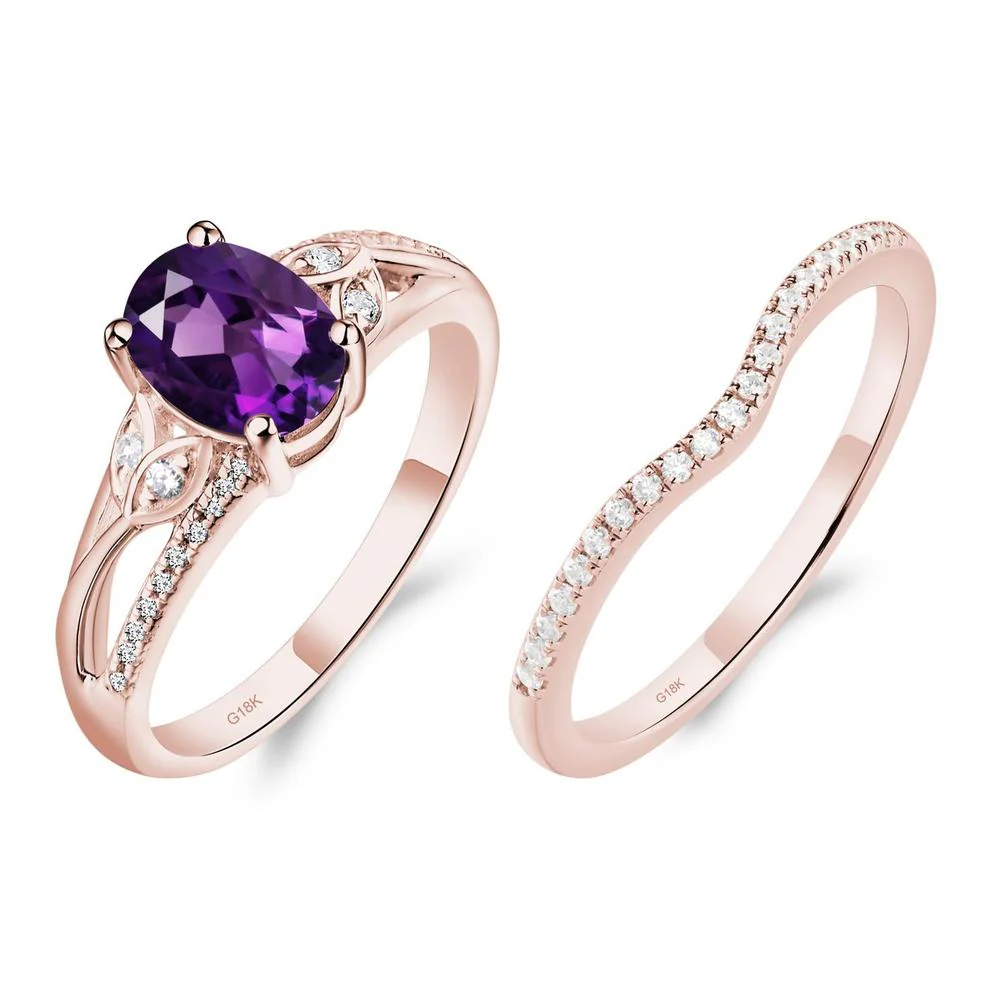 Oval Cut Amethyst Ring - Image 17