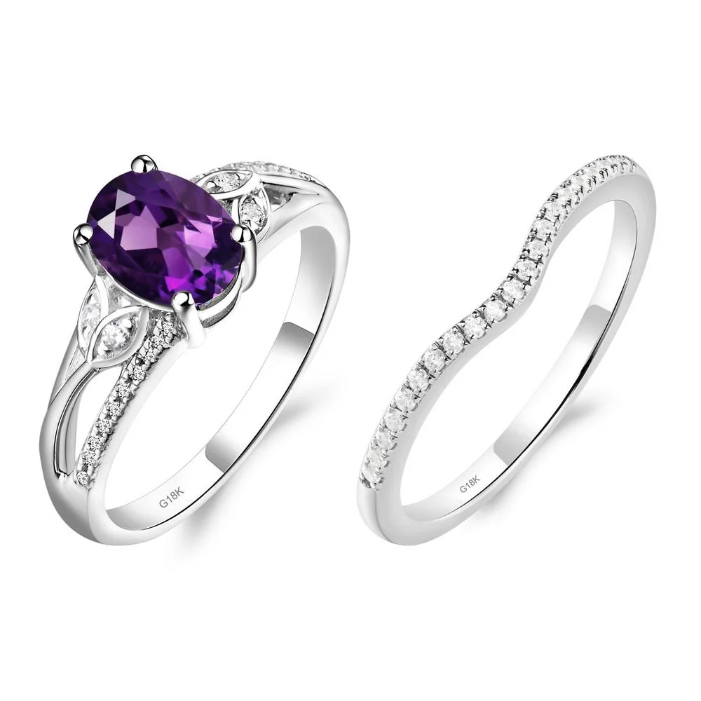 Oval Cut Amethyst Ring - Image 19