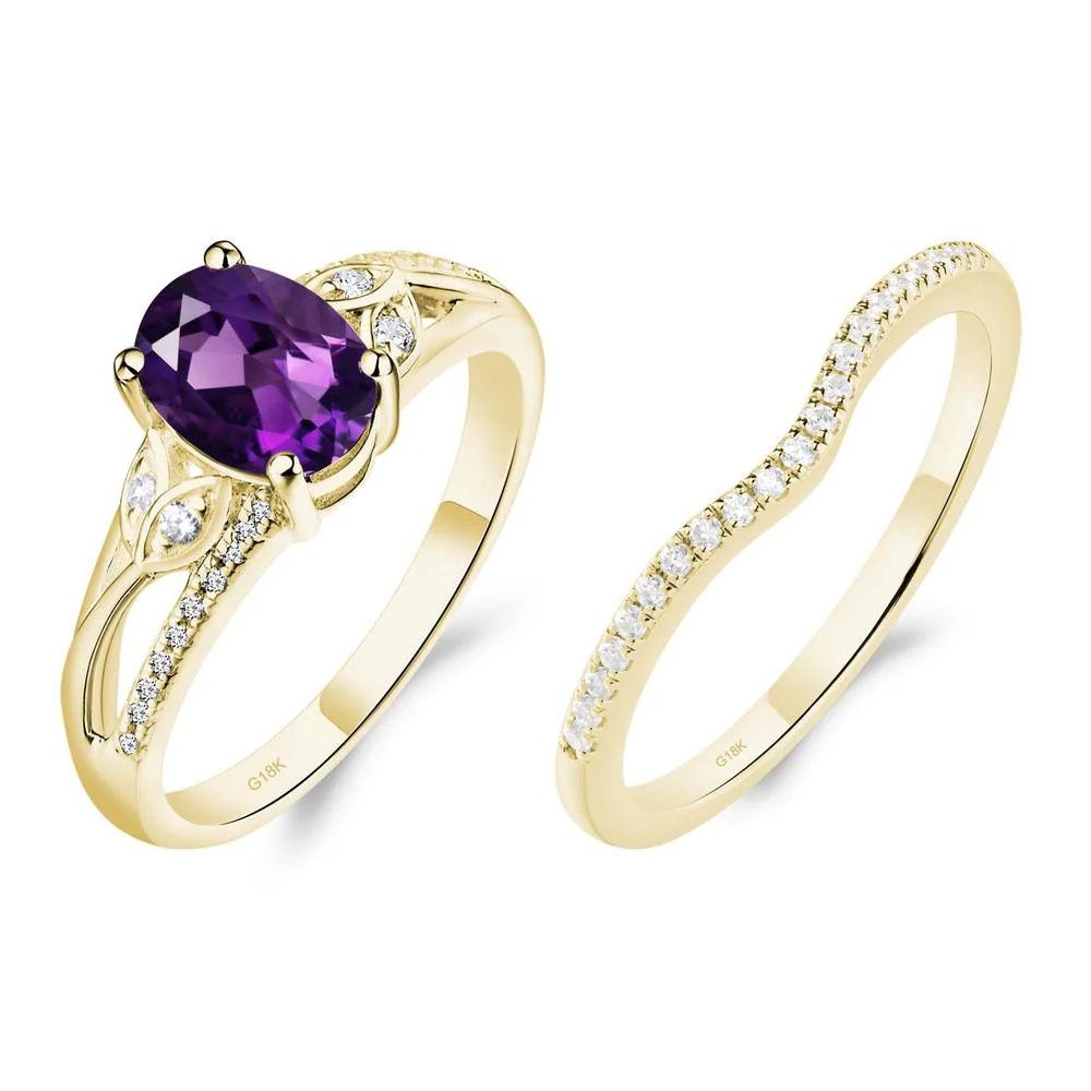 Oval Cut Amethyst Ring - Image 21