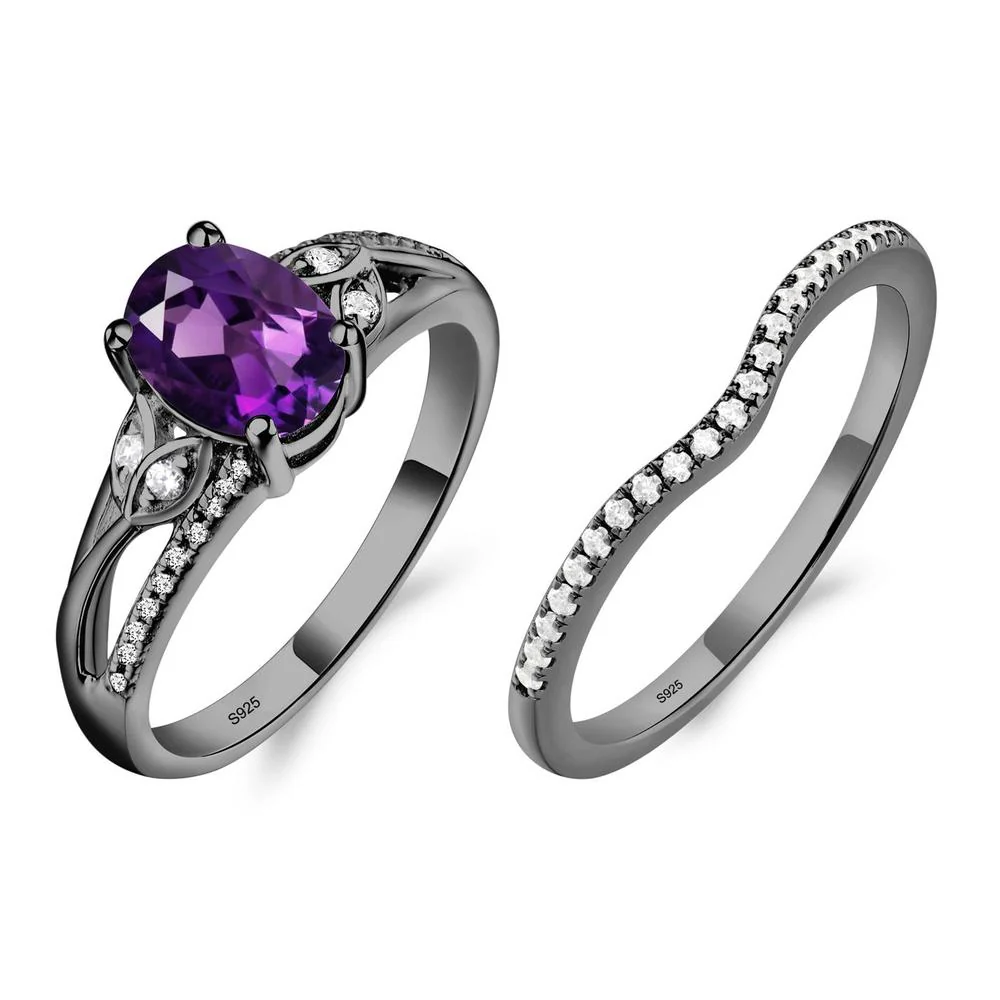 Oval Cut Amethyst Ring - Image 23