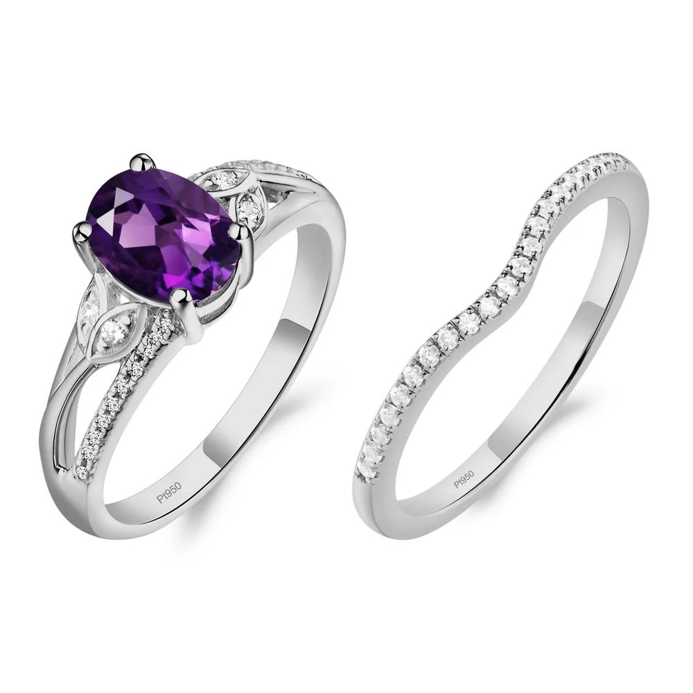 Oval Cut Amethyst Ring - Image 25