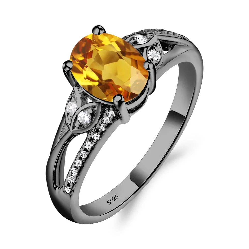 Oval Cut Citrine Ring - Image 2