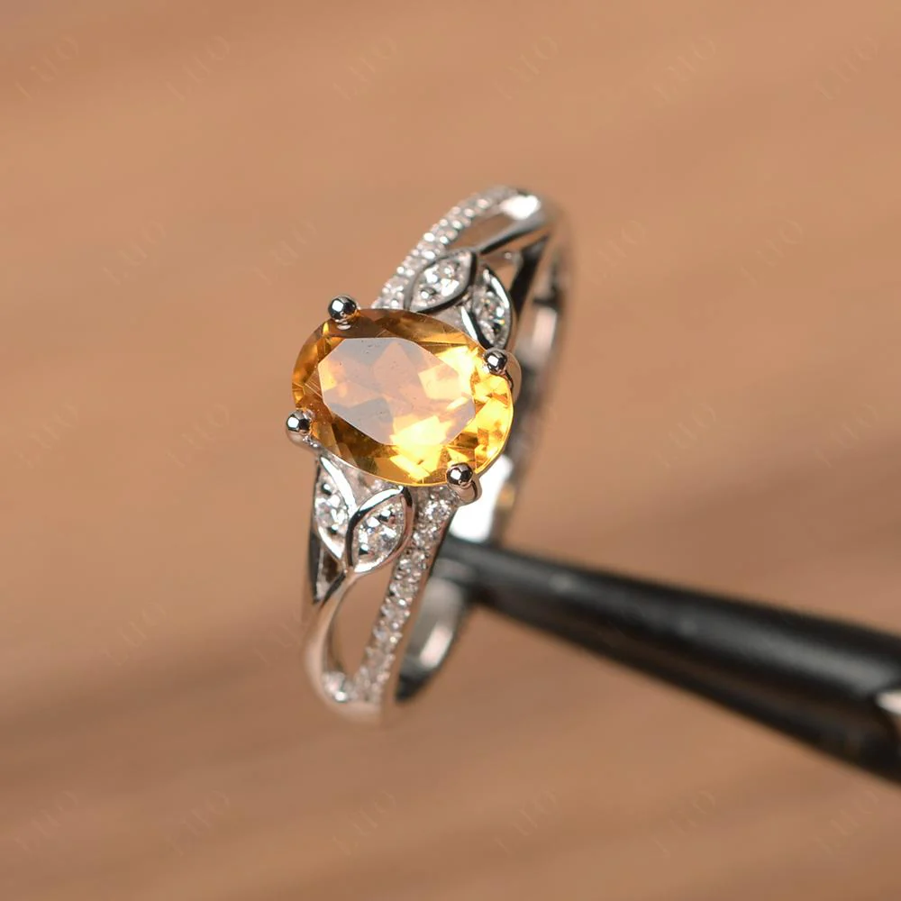 Oval Cut Citrine Ring - Image 29