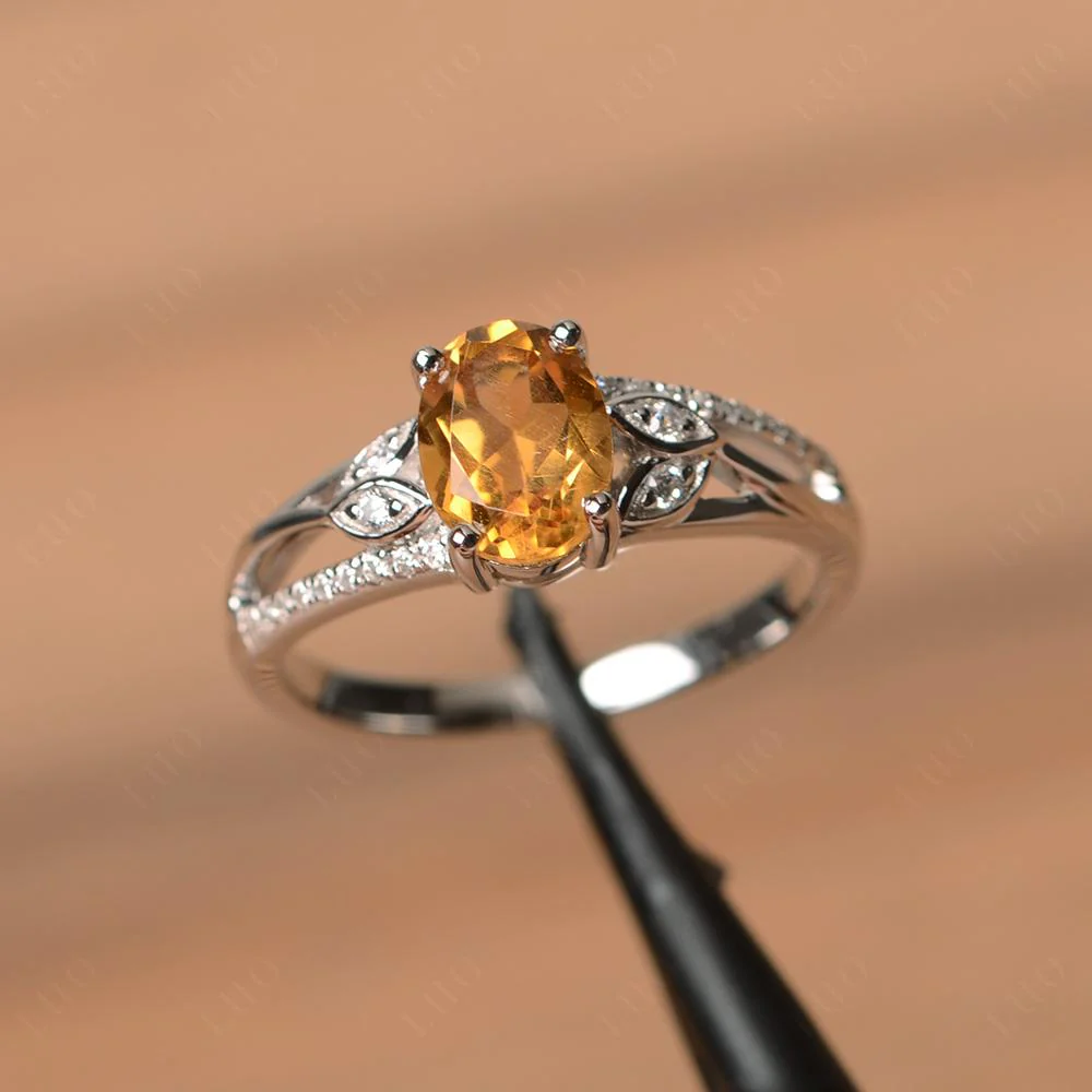 Oval Cut Citrine Ring - Image 30