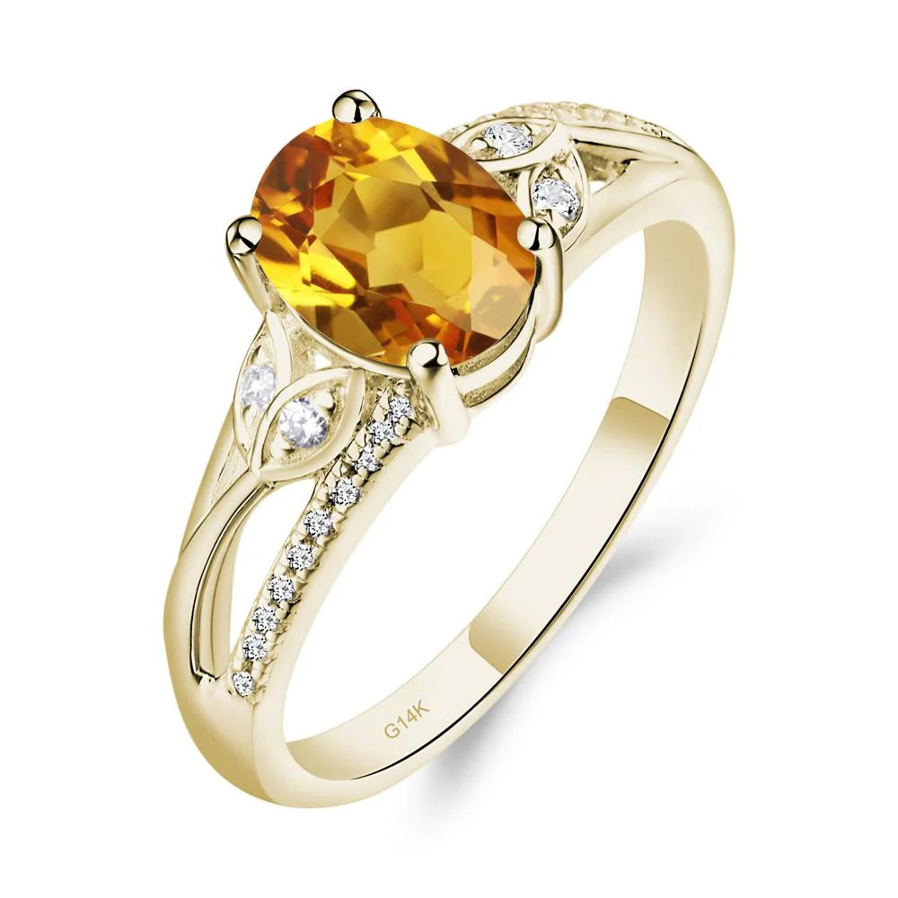 Oval Cut Citrine Ring - Image 4