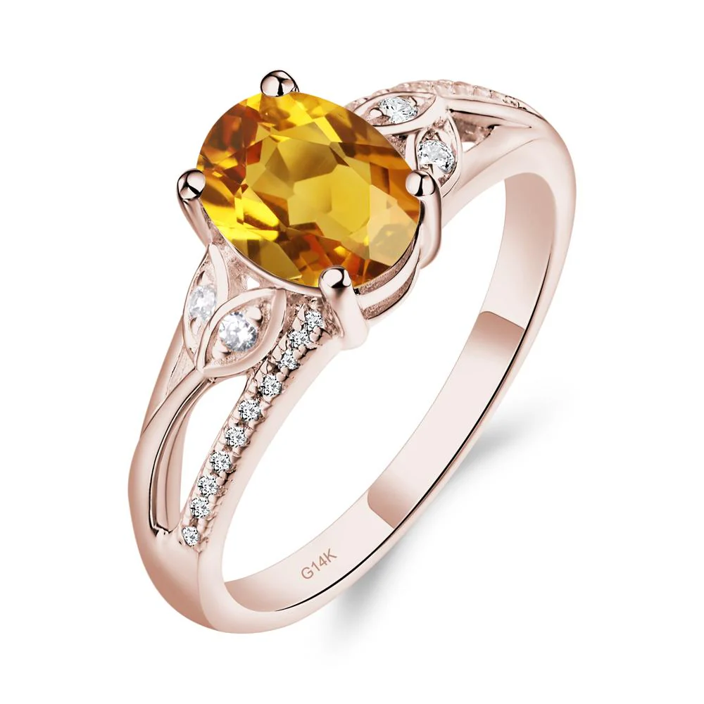Oval Cut Citrine Ring - Image 5