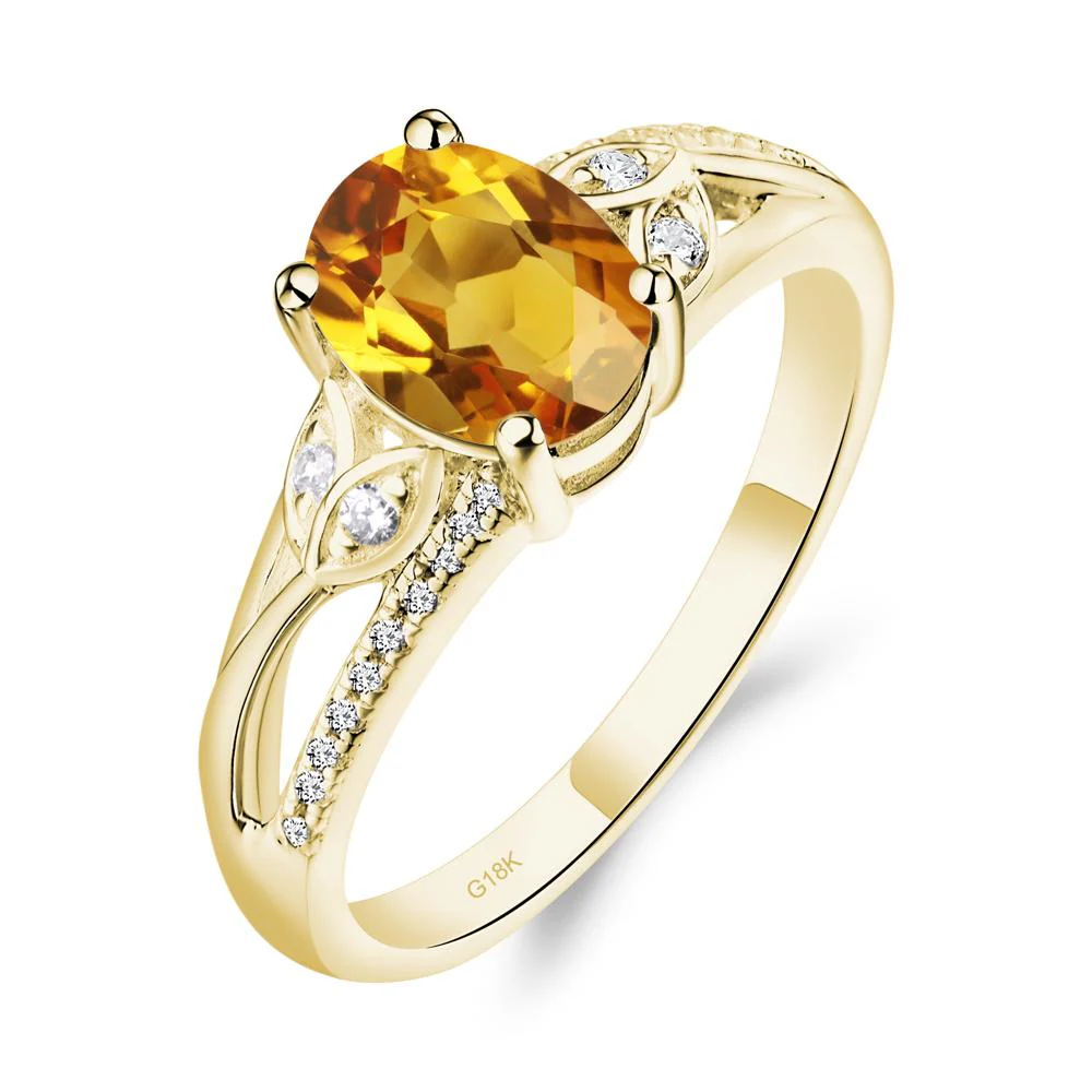 Oval Cut Citrine Ring - Image 7