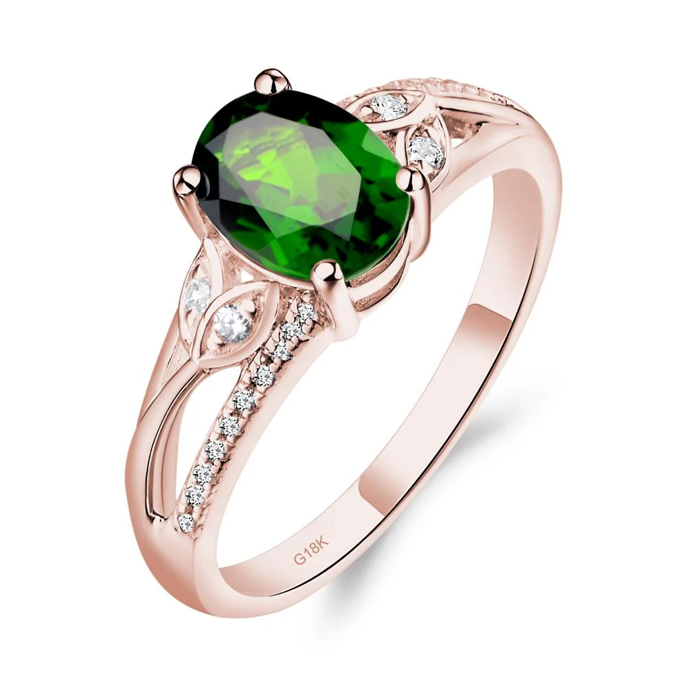 Oval Cut Diopside Ring - Image 8