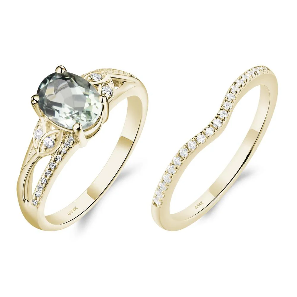 Oval Cut Green Amethyst Ring - Image 15