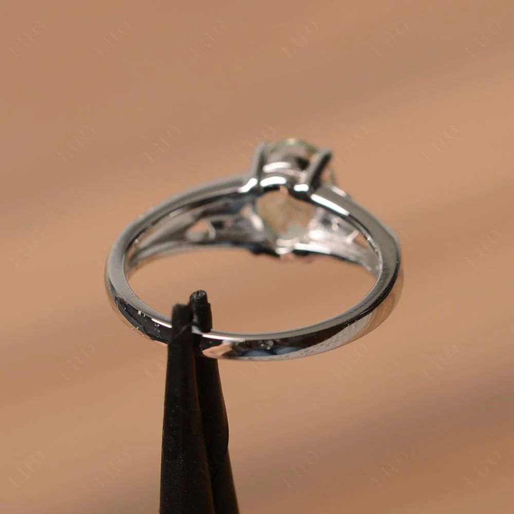 Oval Cut Green Amethyst Ring - Image 31