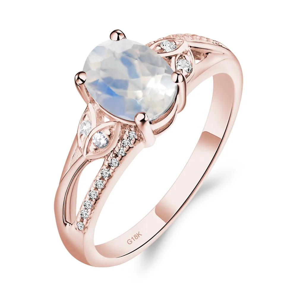 Oval Cut Moonstone Ring - Image 8