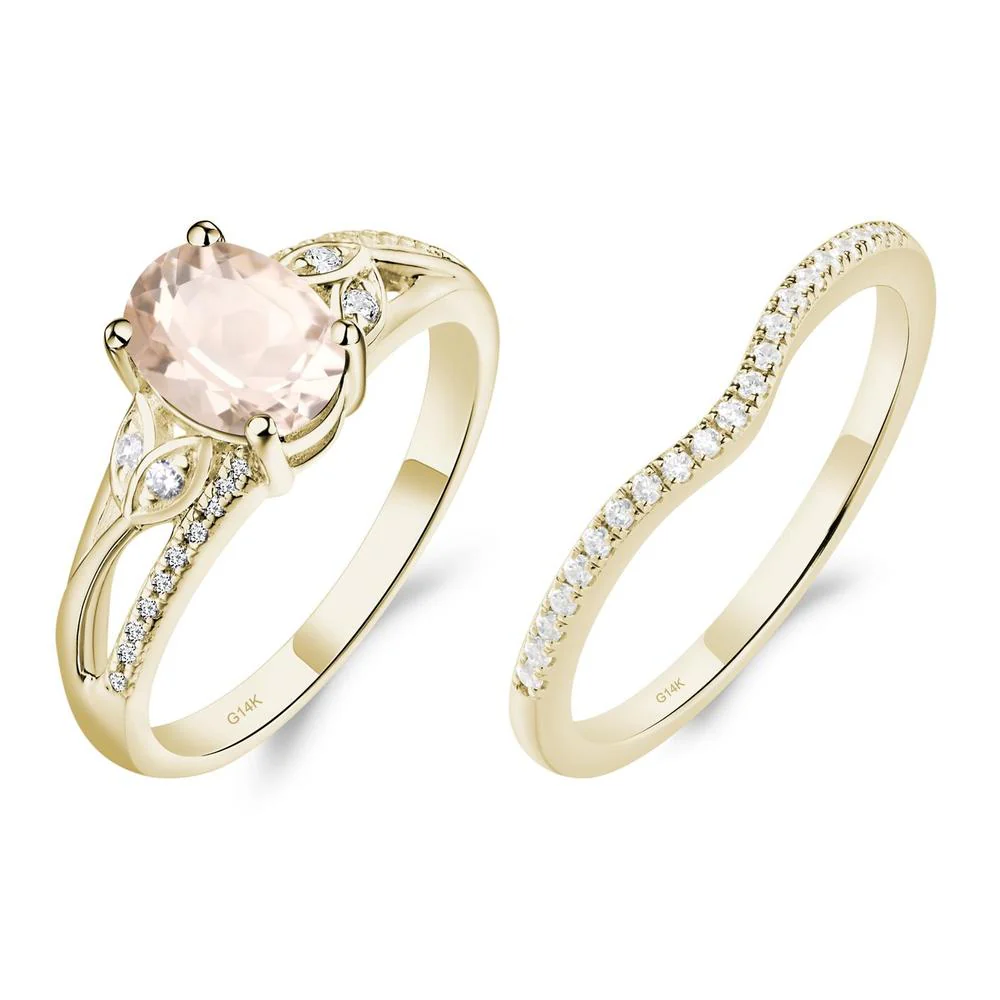 Oval Cut Morganite Ring - Image 15
