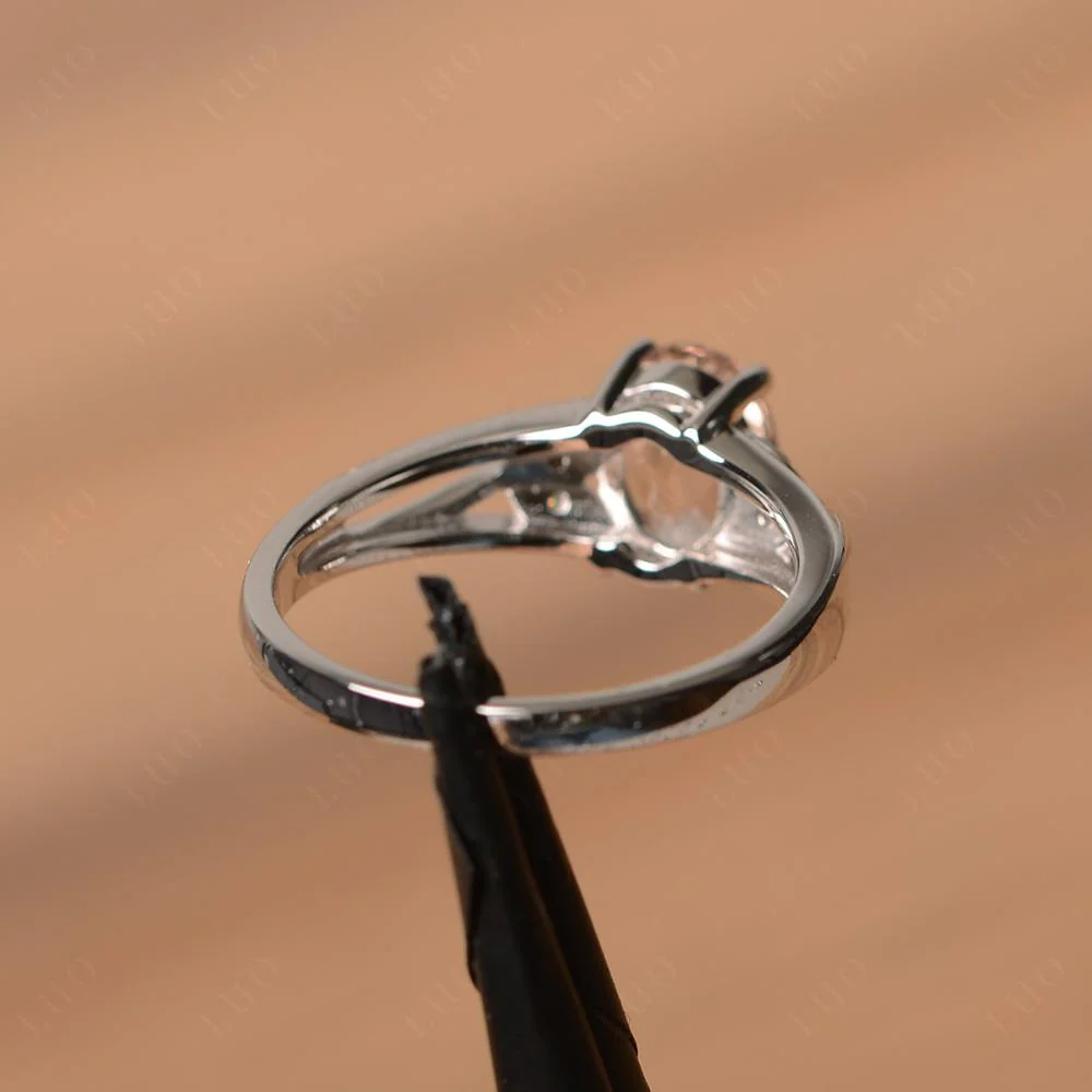 Oval Cut Morganite Ring - Image 31
