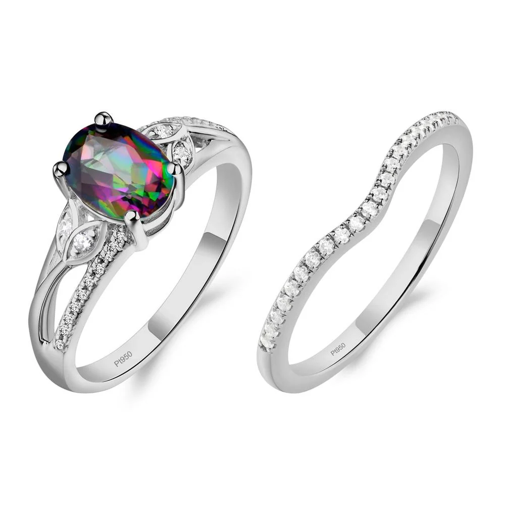 Oval Cut Mystic Topaz Ring - Image 25