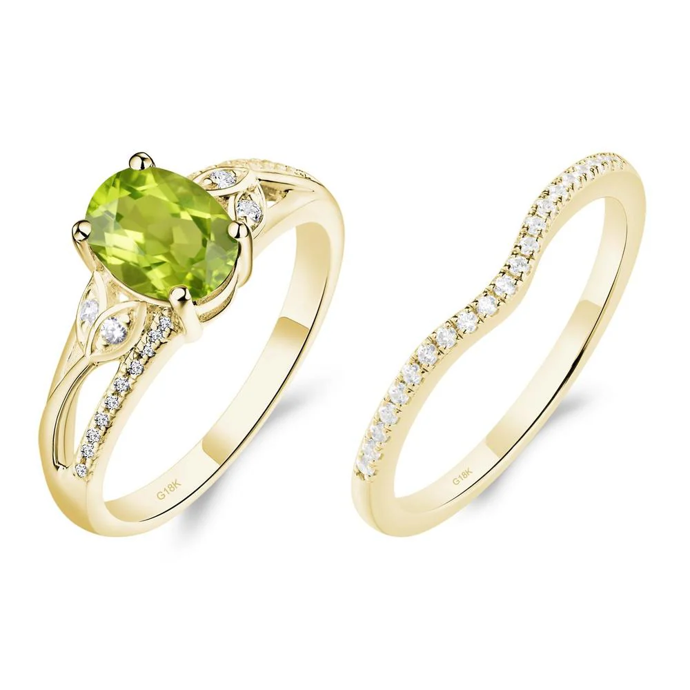 Oval Cut Peridot Ring - Image 21