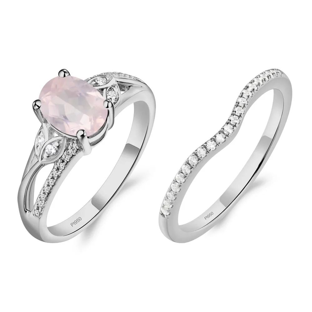 Oval Cut Rose Quartz Ring - Image 25