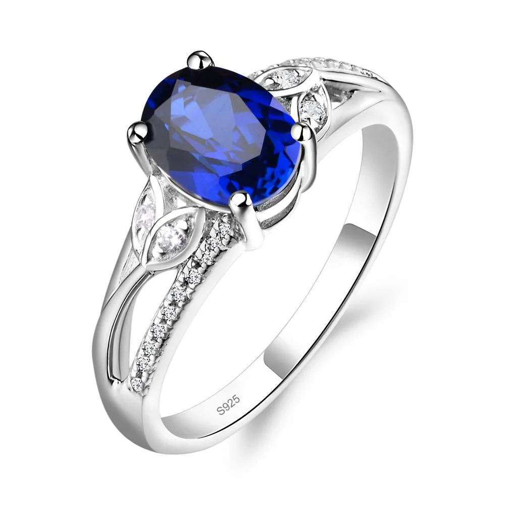 Oval Cut Sapphire Ring