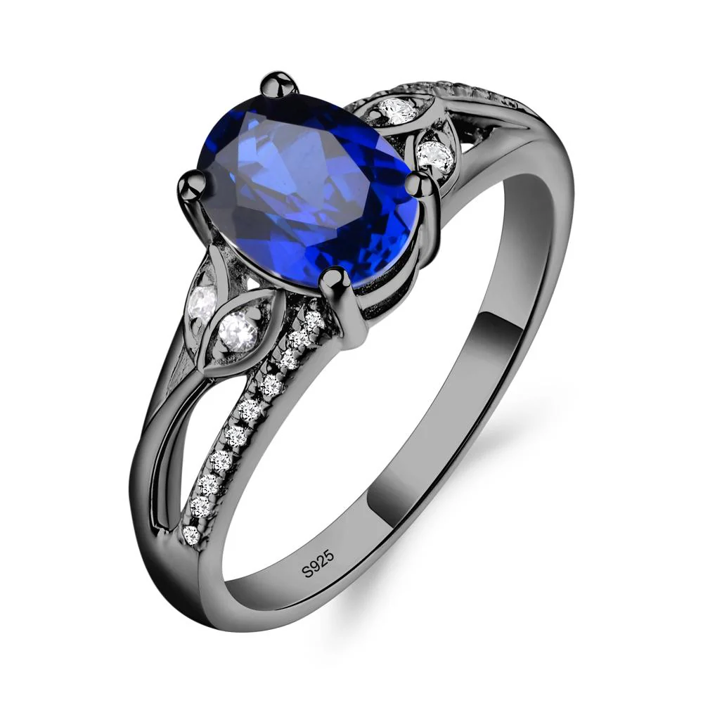 Oval Cut Sapphire Ring - Image 2