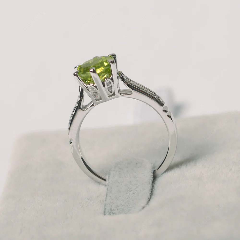 Peridot Wheat Ring - Image 4