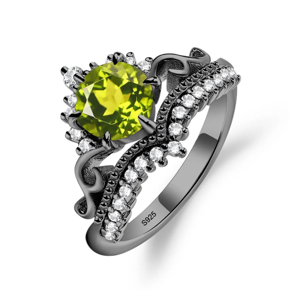 Vintage Peridot Cocktail Ring - Image 2