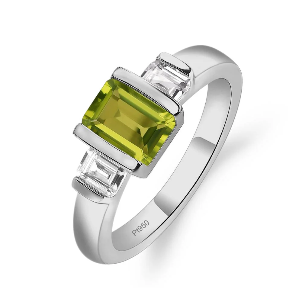 Peridot 3 Stone Ring - Image 6