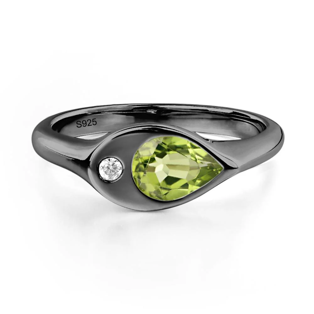 Peridot Pinky Ring for Women - Image 3