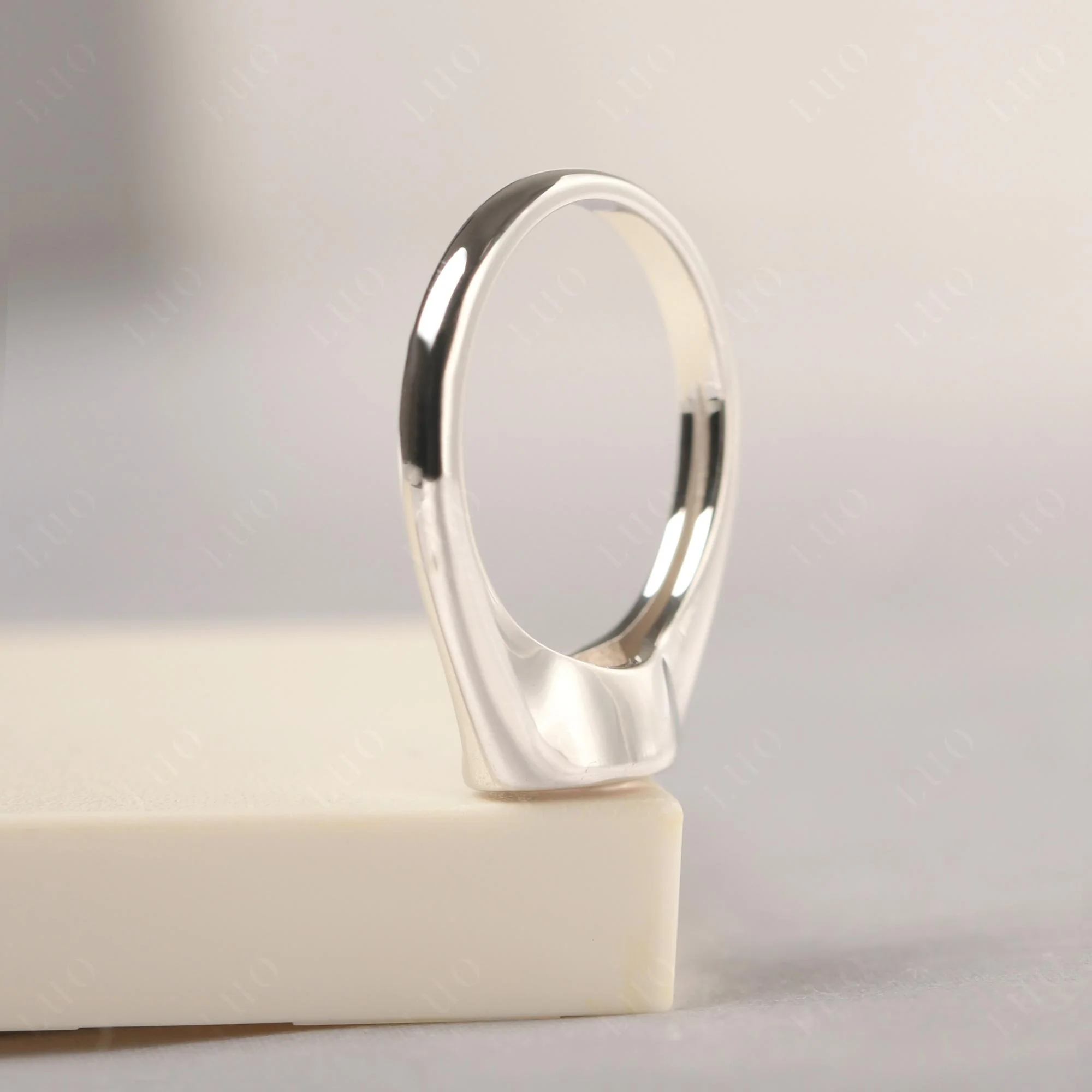 Rose Quartz Unique Engagement Ring - Image 13