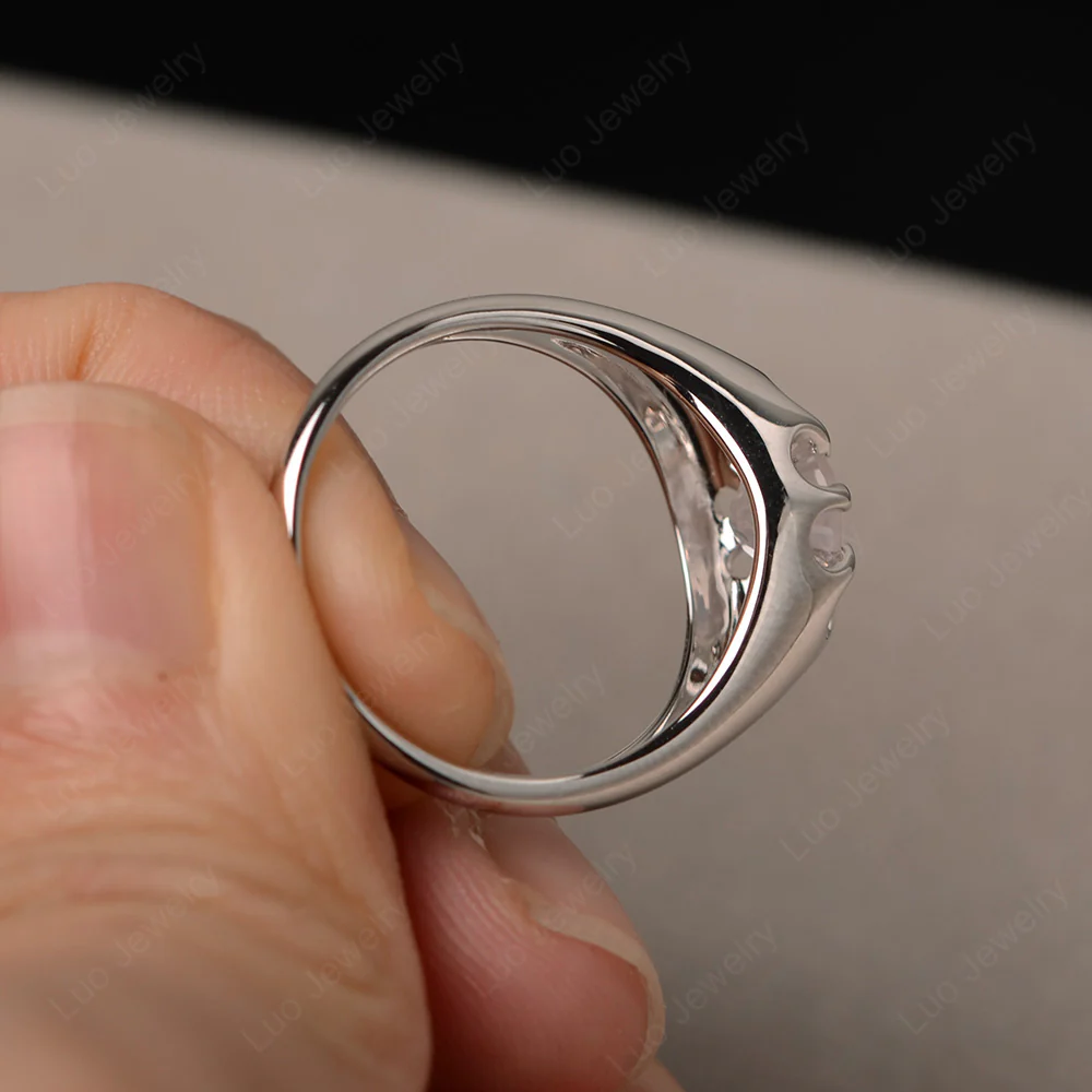 Rose Quartz Statement Ring - Image 4