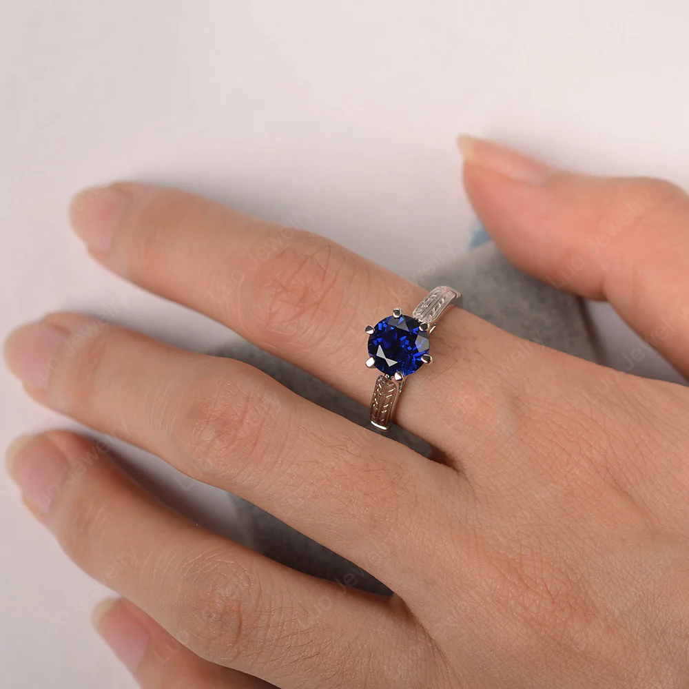 Sapphire Wheat Ring - Image 3