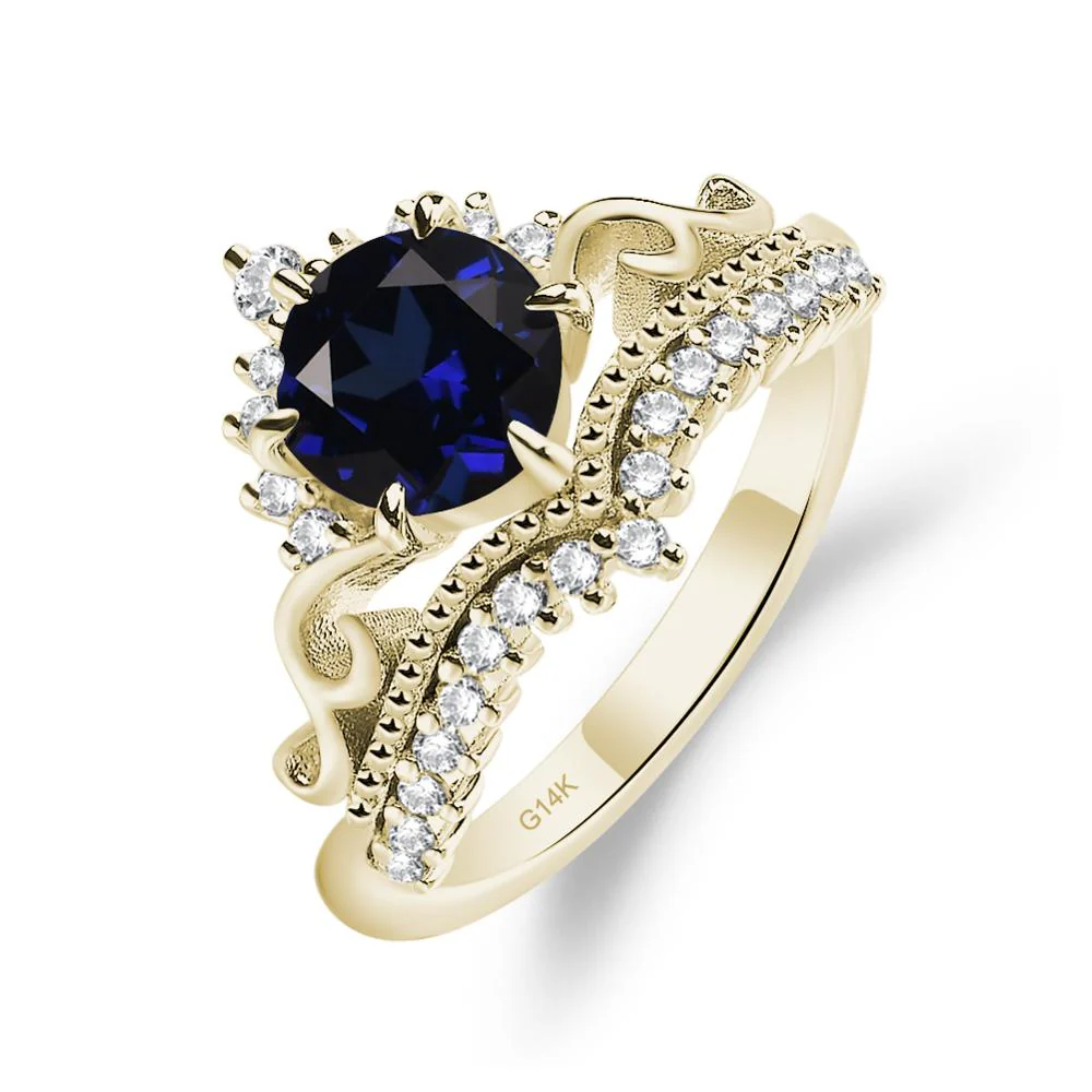 Sapphire Tiara Promise Ring