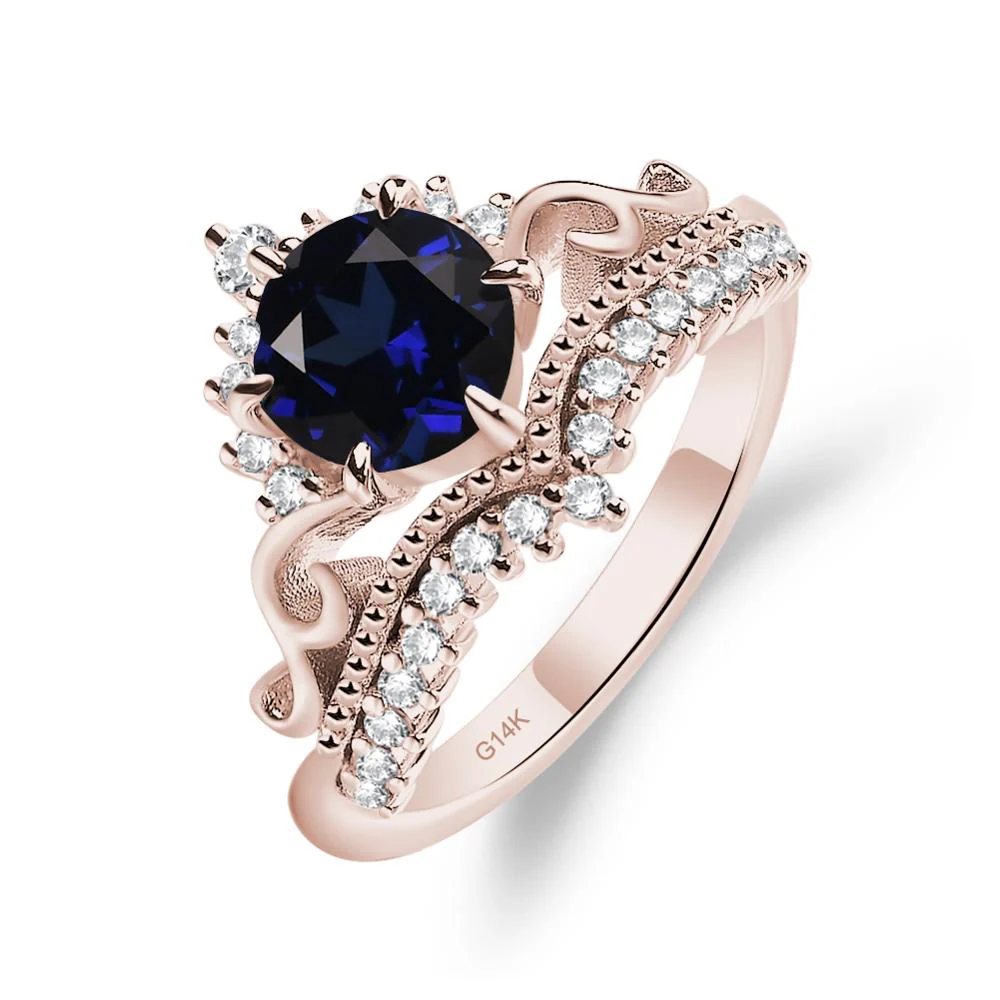 Sapphire Tiara Promise Ring - Image 5