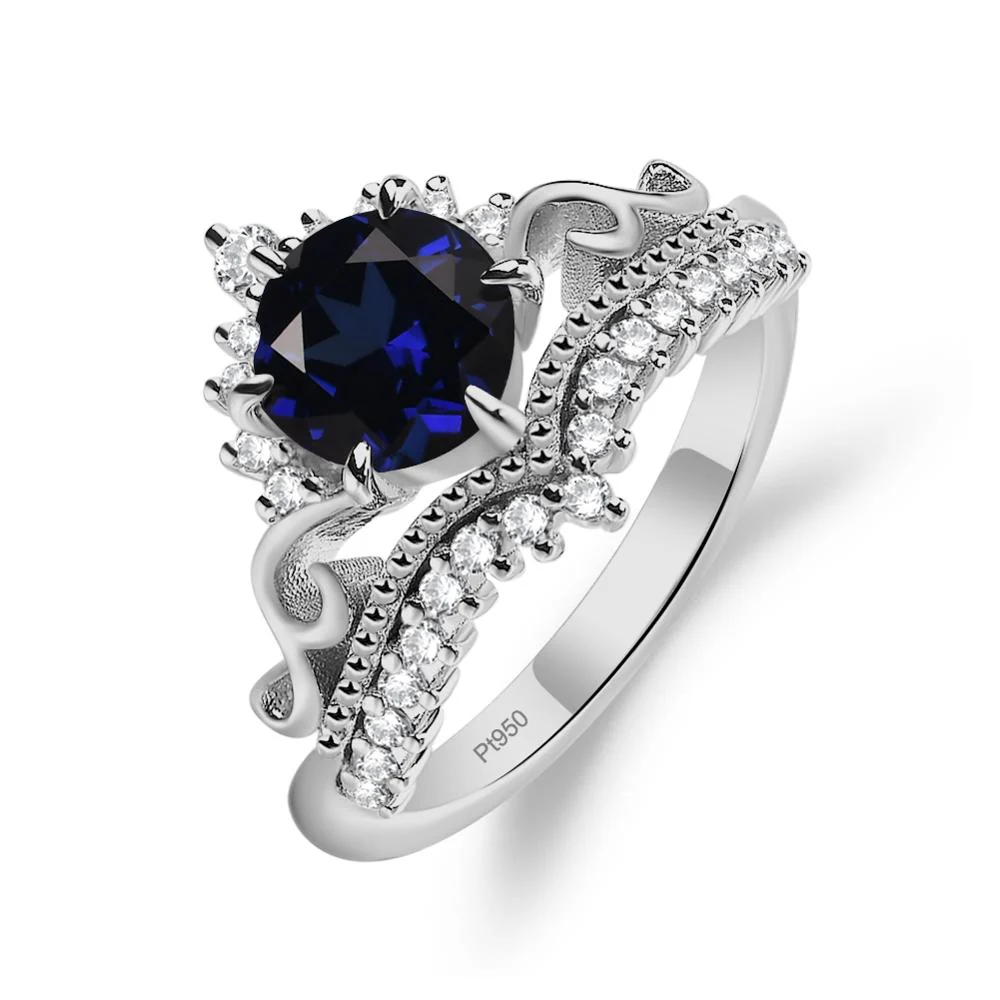 Sapphire Tiara Promise Ring - Image 6