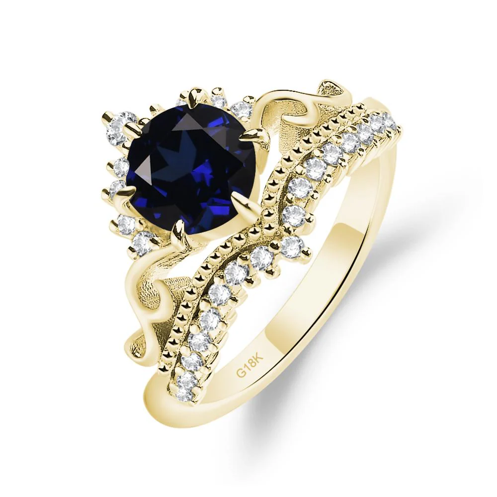 Sapphire Tiara Promise Ring - Image 8