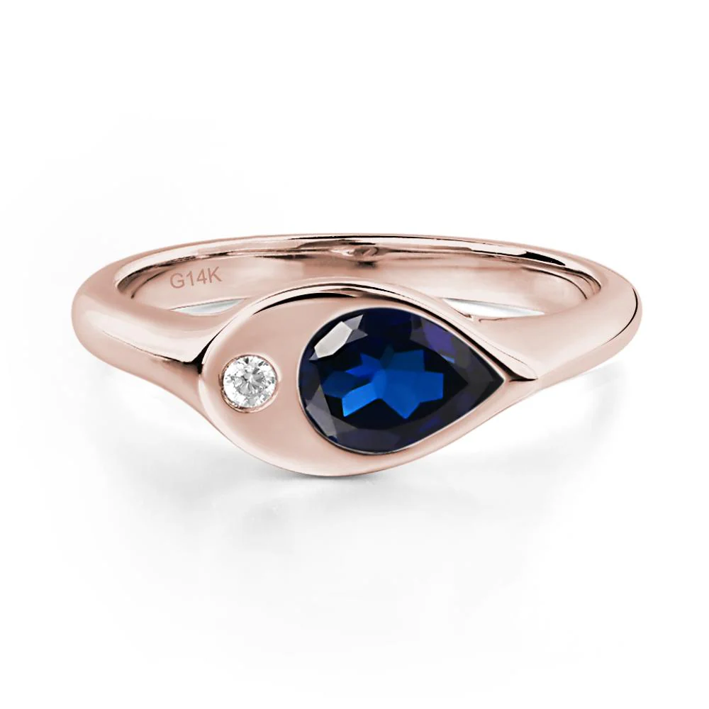 Sapphire Pinky Ring for Women