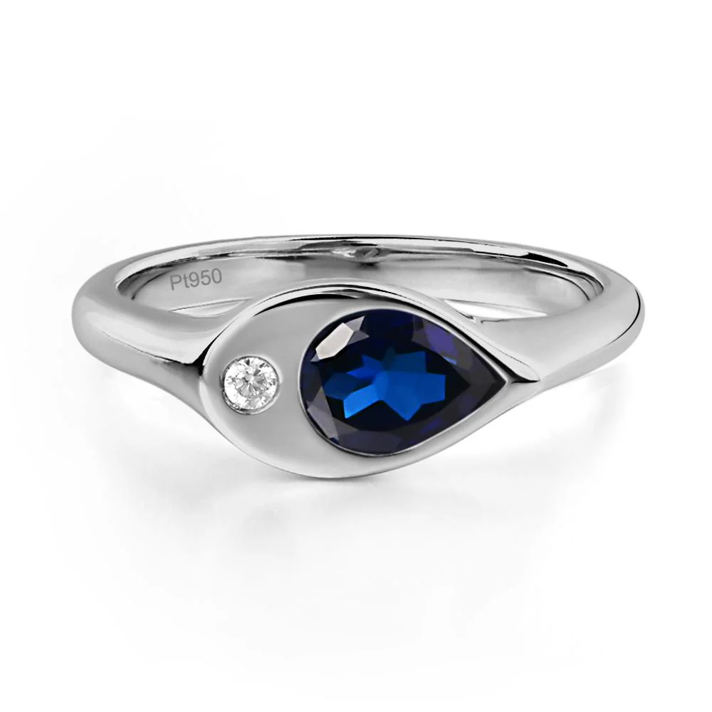 Sapphire Pinky Ring for Women - Image 6