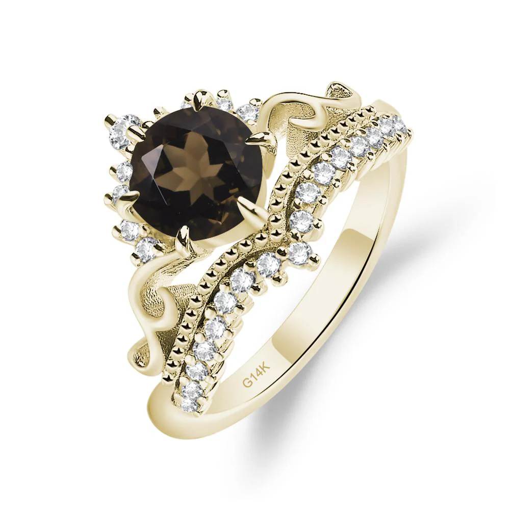 Vintage Smoky Quartz Cocktail Ring