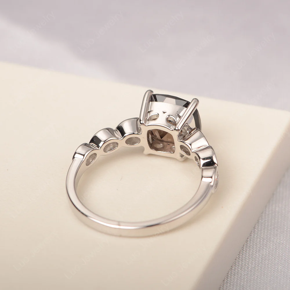 Smoky Quartz Timeless Engagement Ring - Image 3