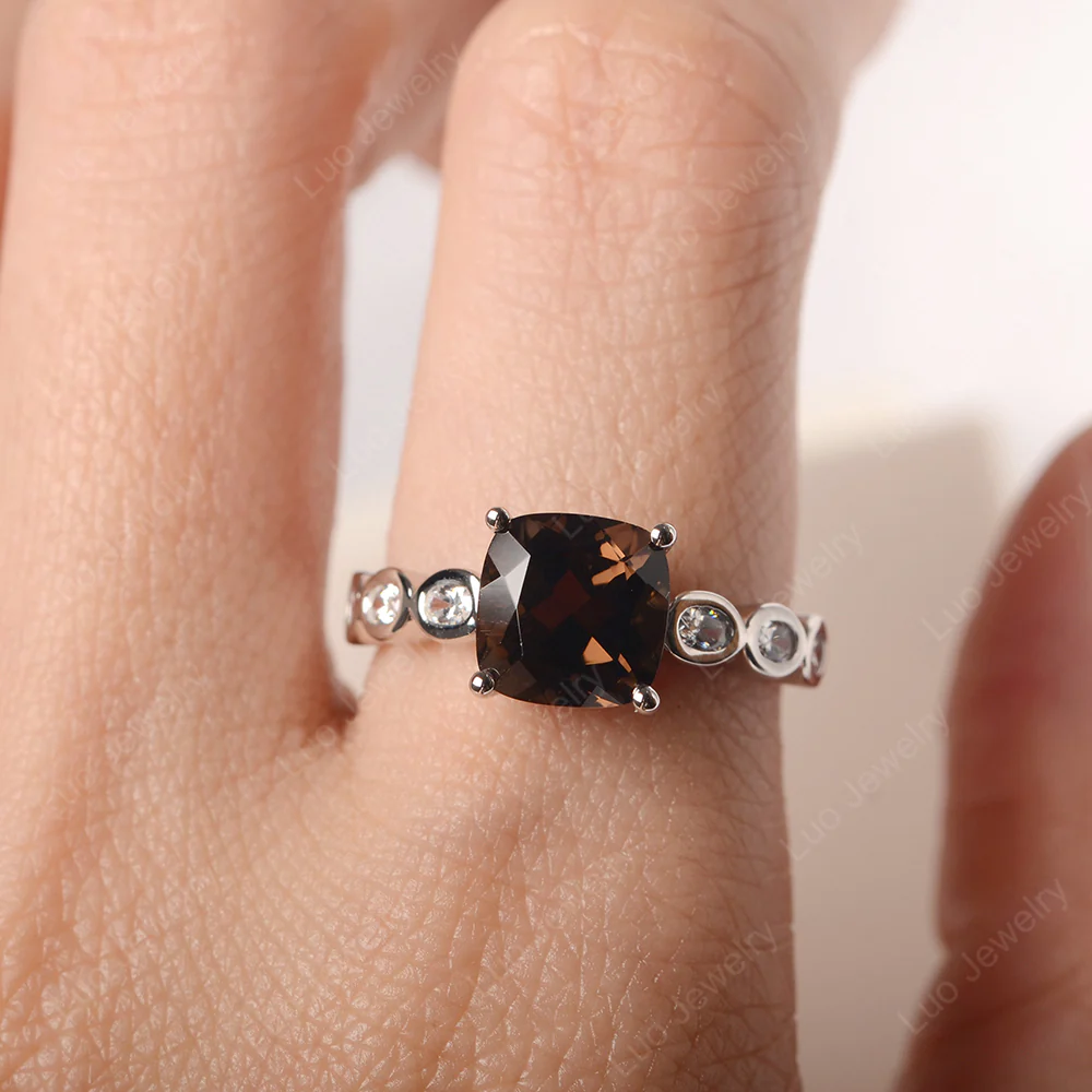 Smoky Quartz Timeless Engagement Ring - Image 5
