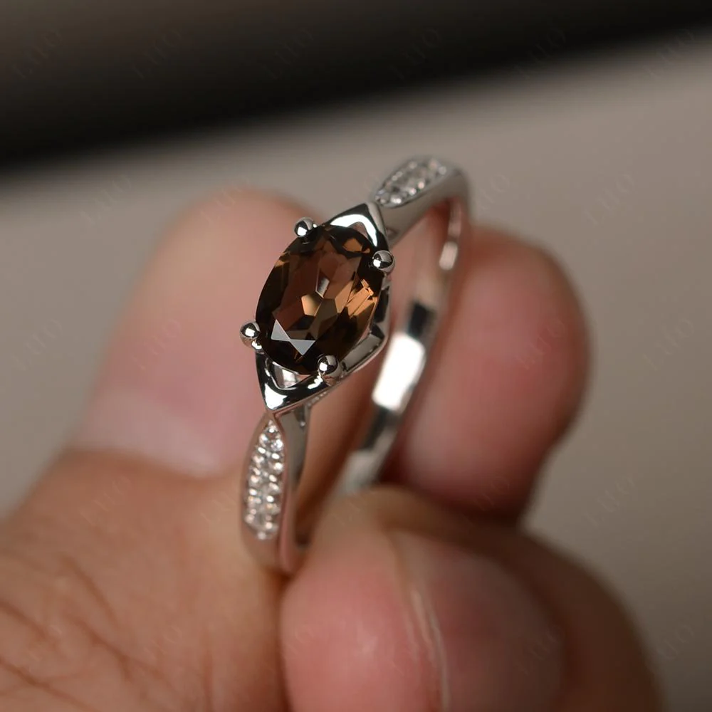 Smoky Quartz Petite Ring - Image 10