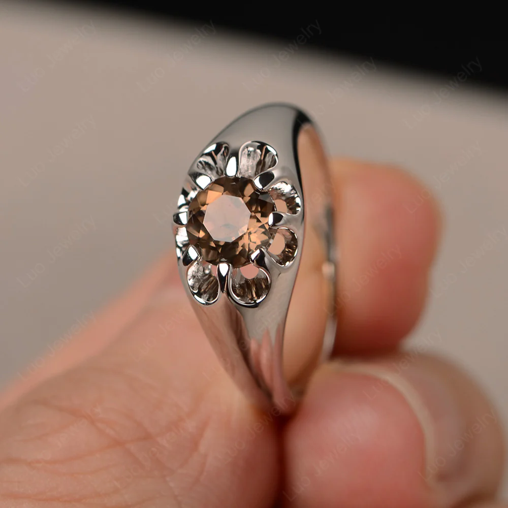 Smoky Quartz Statement Ring - Image 3