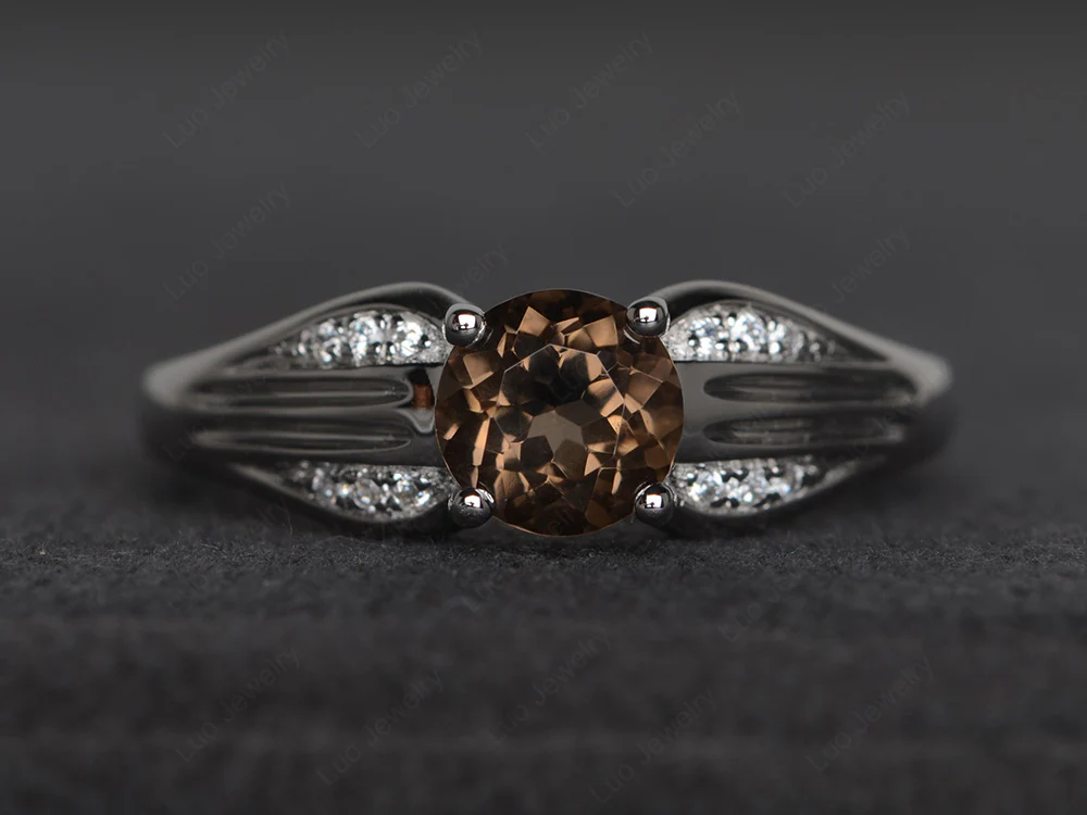 Smoky Quartz Cobra Ring