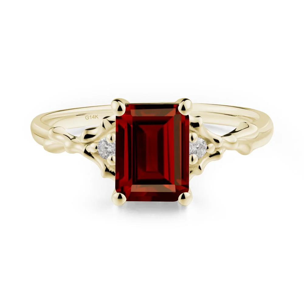 Vintage Thorn Garnet Engagement Ring - Image 3
