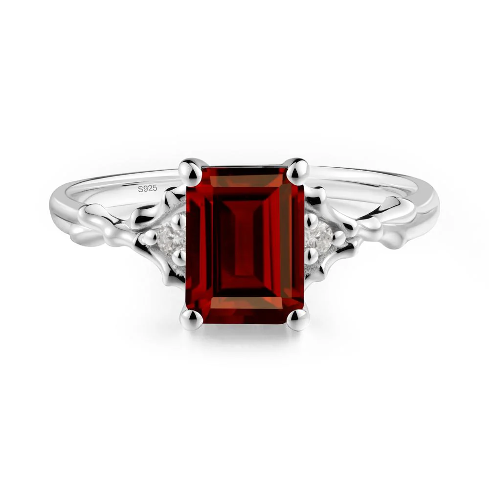 Vintage Thorn Garnet Engagement Ring - Image 7