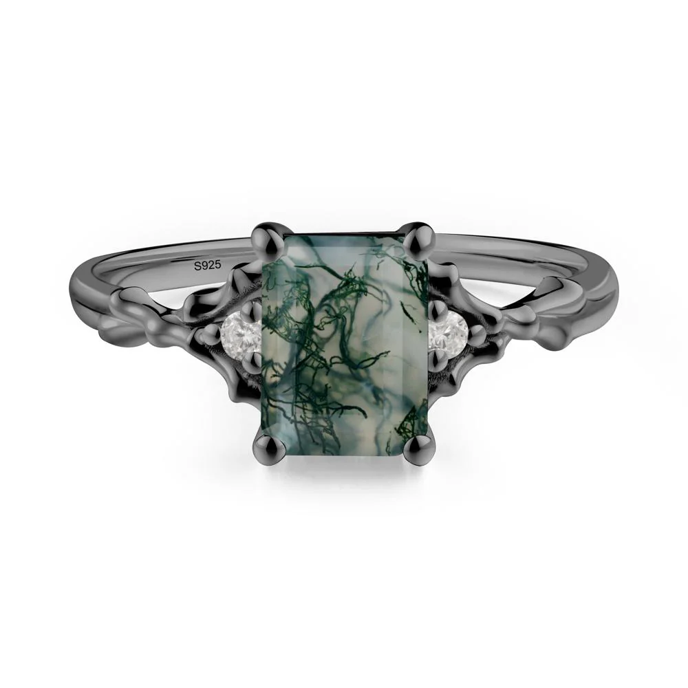 Vintage Thorn Moss Agate Engagement Ring - Image 9