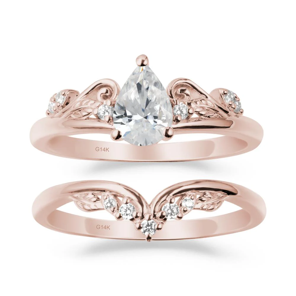 Vintage Vine Cubic Zirconia Bridal Set