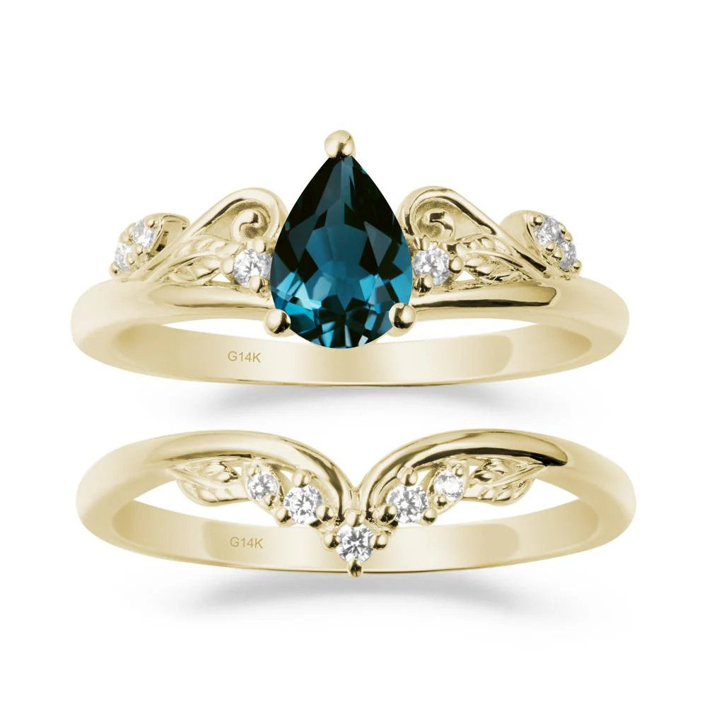 Vintage Vine London Blue Topaz Bridal Set - Image 3