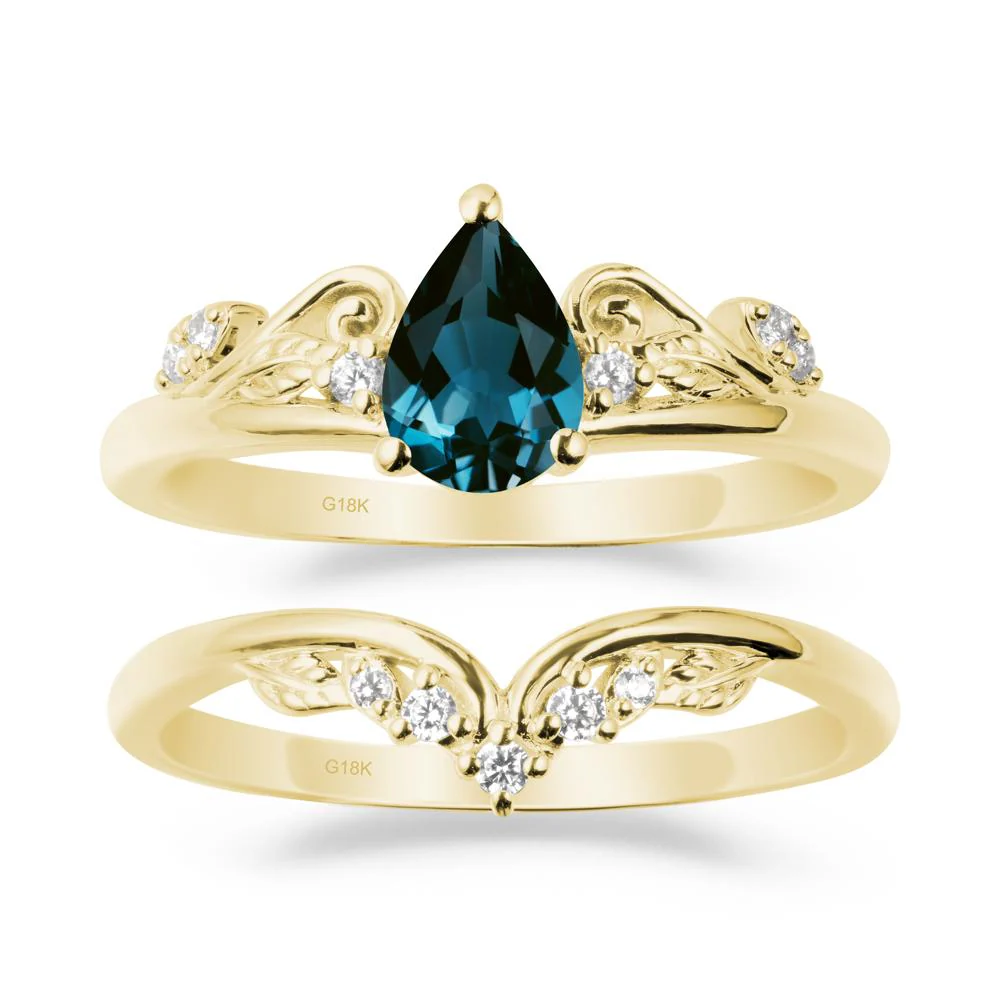Vintage Vine London Blue Topaz Bridal Set - Image 6